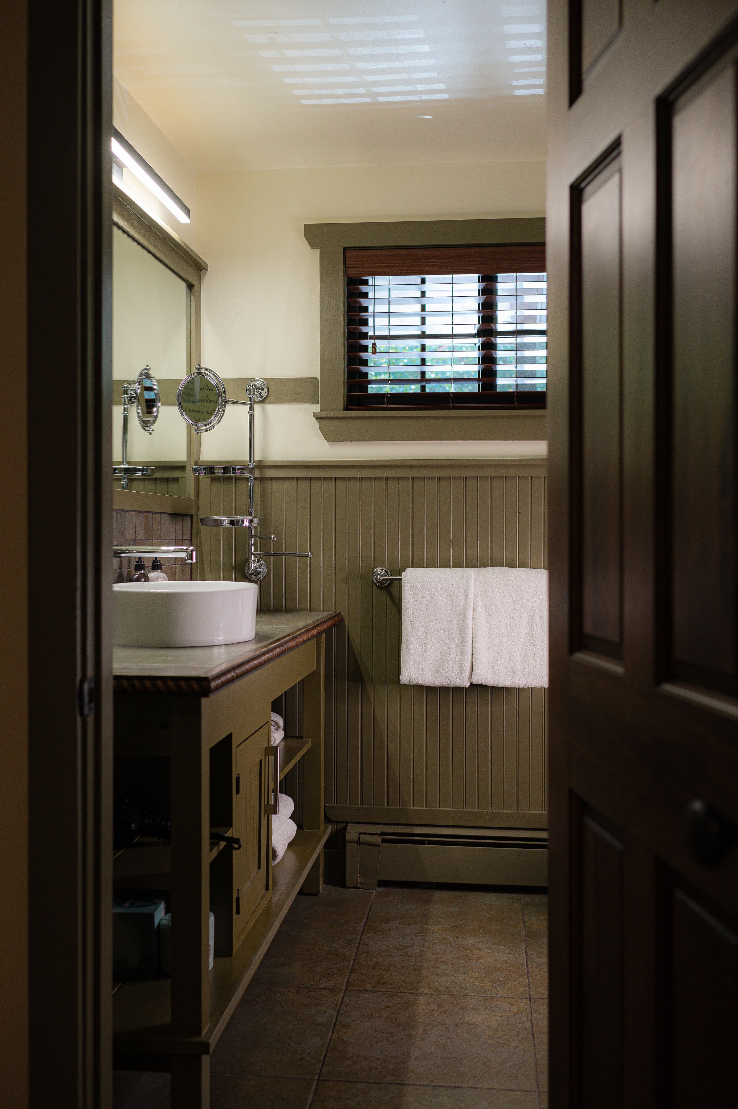 private ensuite bathroom with stand up shower.