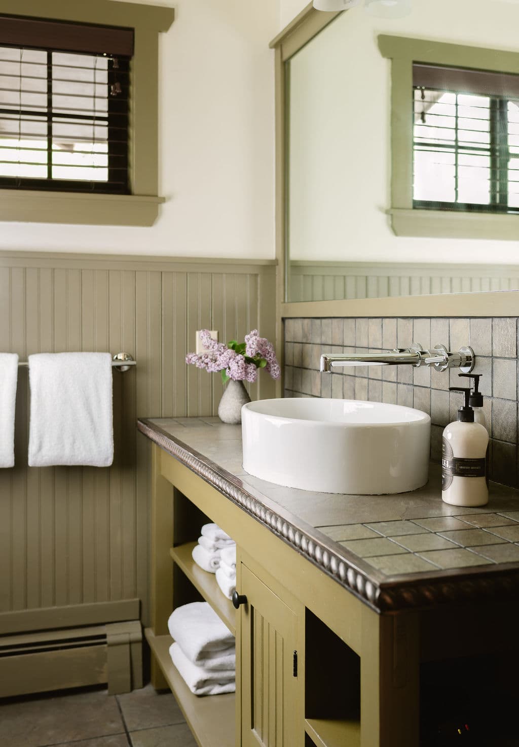private ensuite bathroom with stand up shower